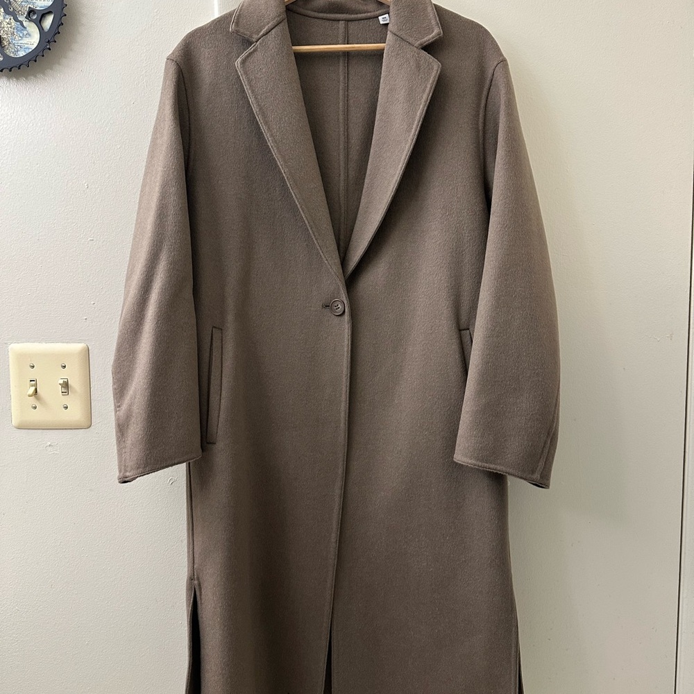 Uniqlo Khaki Brown Chester Women's Coat